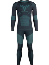 Gsou Snow Men's Dark Green Underwear Ski Equipment Quick-Drying Set